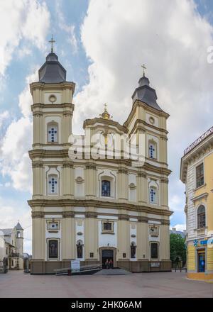 Kathedrale der Heiligen Auferstehung in Ivano-Frankivsk, Ukraine Stockfoto