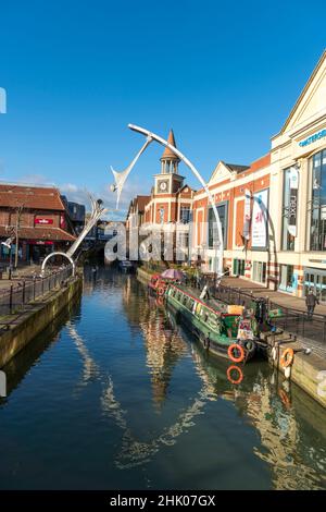 River Witham Lincoln City 2022 Stockfoto