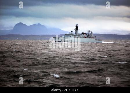 HDMS Olfert Fischer (F355) eine Niels Juel-Klasse Korvette des königlichen Danske Marine (Königliche Dänische Marine, KDM). Stockfoto