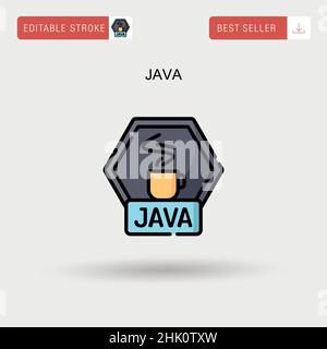 Java Simple Vector-Symbol. Stock Vektor