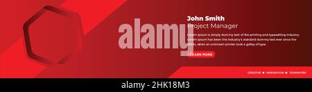 LinkedIn Business Social Media Vorlage deckt Banner Design professionell Stock Vektor