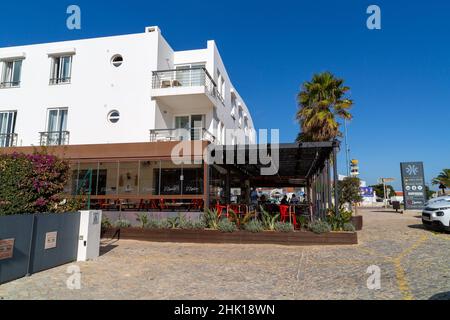 Mareta Beach Hotel, Sagres, Portugal Stockfoto