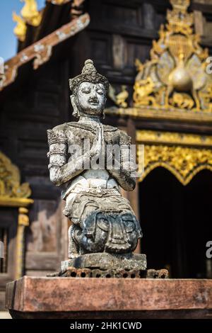 Buddha-Statue, das bekannteste religiöse Symbol des buddhismus Stockfoto