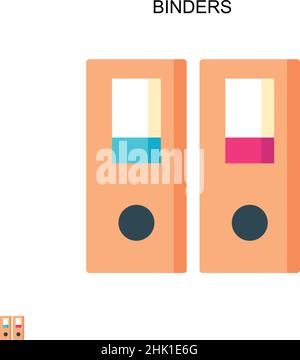 Binder einfaches Vektorsymbol. Illustration Symbol Design-Vorlage für Web mobile UI-Element. Stock Vektor