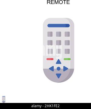Symbol für den einfachen Vektor der Fernbedienung. Illustration Symbol Design-Vorlage für Web mobile UI-Element. Stock Vektor