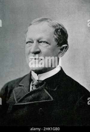 Levi Parsons Morton war von 1889 bis 1893 Vizepräsident der Vereinigten Staaten von 22nd. Er diente auch als US-Botschafter in Frankreich, als US-Repräsentant aus New York und als Gouverneur von New York 31st. Stockfoto
