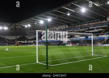 Swansea, Großbritannien. 01st Feb, 2022. Gesamtansicht von Swansea.com, Heimat der Stadt Swansea in Swansea, Vereinigtes Königreich am 2/1/2022. (Foto von Mike Jones/News Images/Sipa USA) Quelle: SIPA USA/Alamy Live News Stockfoto