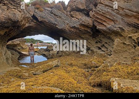 Meeresbogen in Port Davies, Flinders Island Stockfoto