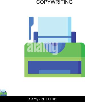 Einfaches Vektorsymbol für das Kopieren. Illustration Symbol Design-Vorlage für Web mobile UI-Element. Stock Vektor