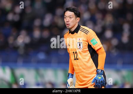 Saitama Stadium 2002, Saitama, Japan. 1st. Februar 2022. Shuichi Gonda (JPN), 1. FEBRUAR 2022 - Fußball/Fußball: FIFA World Cup Qatar 2022 Asian Qualifier Final Round Gruppe B Spiel zwischen Japan 2-0 Saudi-Arabien im Saitama Stadium 2002, Saitama, Japan. Quelle: Naoki Morita/AFLO SPORT/Alamy Live News Stockfoto