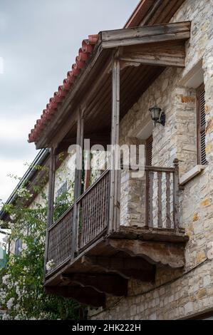 Wandern in kleinen Bergen altes Dorf Lefkara auf Zypern Stockfoto