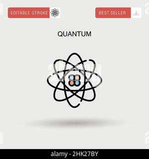 Quantum Simple Vektor-Symbol. Stock Vektor