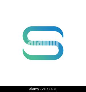 Ein Logo mit den Initialen Buchstabe S modern und anspruchsvoll Stock Vektor