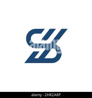 Ein Logo mit den Initialen Buchstaben SLB modern und anspruchsvoll Stock Vektor