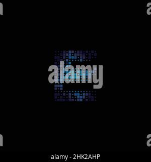 Modernes und raffiniertes Logo mit E-Buchstaben-Initialen Stock Vektor