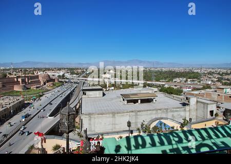 Der Panoramablick auf Peshawar, Pakistan Stockfoto