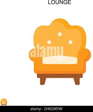 Einfaches Vektorsymbol Lounge. Illustration Symbol Design-Vorlage für Web mobile UI-Element. Stock Vektor