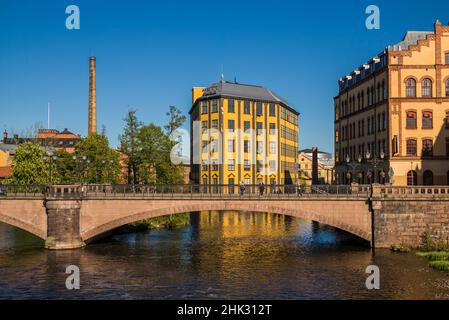 Schweden, Norrkoping, frühe schwedische Industriestadt, Arbetets Museum, Museum der Arbeit in einem ehemaligen Mühlengebäude aus dem frühen 20th. Jahrhundert (nur für redaktionelle Verwendung) Stockfoto