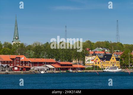Schweden, Vattern-See, Motala, Blick auf die Stadt Stockfoto