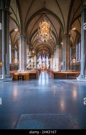 Schweden, Linkoping, Linkoping Domkyrka Cathedral, Innenraum (nur für redaktionelle Verwendung) Stockfoto