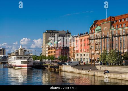 Schweden, Scania, Malmö, Inre Hamnen Innenhafen Stockfoto