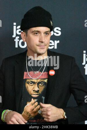 Los Angeles, Kalifornien, USA 1st. Februar 2022 Rapper/Produzent G-Eazy, aka Gerald Earl Gillum besucht Paramount Pictures 'Jackass Forever' US-Premiere am 1. Februar 2022 im TCL Chinese Theatre in Los Angeles, Kalifornien, USA. Foto von Barry King/Alamy Live News Stockfoto