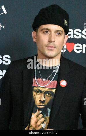 Los Angeles, Kalifornien, USA 1st. Februar 2022 Rapper/Produzent G-Eazy, aka Gerald Earl Gillum besucht Paramount Pictures 'Jackass Forever' US-Premiere am 1. Februar 2022 im TCL Chinese Theatre in Los Angeles, Kalifornien, USA. Foto von Barry King/Alamy Live News Stockfoto