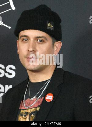 Los Angeles, Kalifornien, USA 1st. Februar 2022 Rapper/Produzent G-Eazy, aka Gerald Earl Gillum besucht Paramount Pictures 'Jackass Forever' US-Premiere am 1. Februar 2022 im TCL Chinese Theatre in Los Angeles, Kalifornien, USA. Foto von Barry King/Alamy Live News Stockfoto