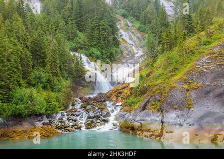 Le Conte, südlichsten Tidewater Gletscher, die in den Usa, in der Nähe von Petersburg, Süd-ost Alaska Glacier, Inside Passage Stockfoto