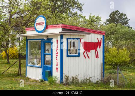 Schweden, Gotland Island, Vastergarn, Smaklosa Rock Music Museum, Exterieur Stockfoto