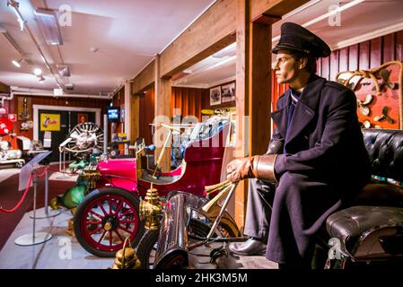 Schweden, Vattern-See, Motala, Motala Motor Museum, antike Autos Stockfoto