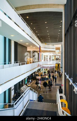 Schweden, Scania, Malmö, Stadtbibliothek, Neubau, Inneneinrichtung Stockfoto