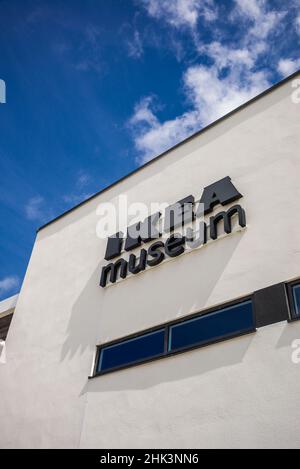 Schweden, Smaland, Almhult, Standort des ersten in Schweden gebauten IKEA-Ladens, IKEA Museum, Exterieur Stockfoto