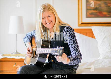 Die norwegische Sängerin und Songwriterin Anne Grete Preus. Stockfoto