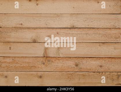 Strukturierter Holzhintergrund aus natürlichen Brettern. Stockfoto