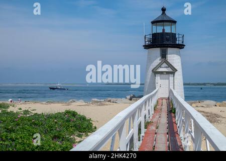 Brent Leuchtturm, Nantucket, Nantucket, Massachusetts, USA Stockfoto