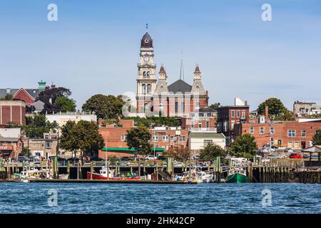 USA, Massachusetts, Cape Ann, Gloucester. Gloucester City Hall Stockfoto
