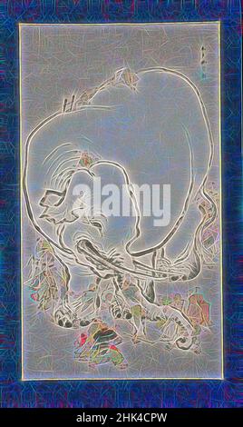 Inspiriert von Blinden, die einen Elefanten schätzen, Ohara Donshu, Japanisch, 1792-1857, Tinte und Farben auf Papier, Japan, Anfang des 19th. Jahrhunderts, Edo-Zeit, insgesamt: 92 x 46 1/2 Zoll, 233,7 x 118,1 cm, 19th Jahrhundert, Blinde, Buddhismus, Buddhist, Edo-Periode, Elefant, hängende Schriftrolle, Hitopadesha, Tinte auf Papier, Neu gestaltet von Artotop. Klassische Kunst neu erfunden mit einem modernen Twist. Design von warmen fröhlichen Leuchten der Helligkeit und Lichtstrahl Strahlkraft. Fotografie inspiriert von Surrealismus und Futurismus, umarmt dynamische Energie der modernen Technologie, Bewegung, Geschwindigkeit und Kultur zu revolutionieren Stockfoto