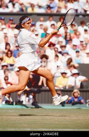 Spanische Tennisspielerin und Trainerin Conchita Martinez, Wimbledon, Großbritannien 1994 Stockfoto