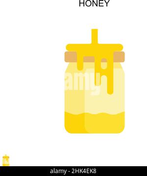 Einfaches Vektorsymbol „Honig“. Illustration Symbol Design-Vorlage für Web mobile UI-Element. Stock Vektor