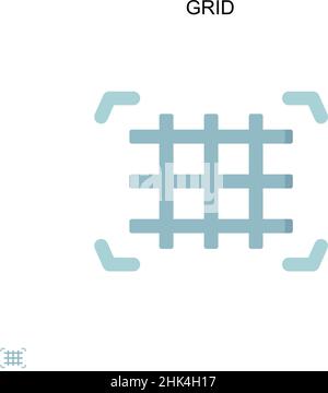 Einfaches Vektorsymbol für Raster. Illustration Symbol Design-Vorlage für Web mobile UI-Element. Stock Vektor