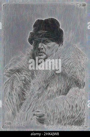 Inspired by Self Portrait, anders Zorn, Schwedisch, 1860-1920, Radierung auf gedeckten Papier, 1916, Reimagined by Artotop. Klassische Kunst neu erfunden mit einem modernen Twist. Design von warmen fröhlichen Leuchten der Helligkeit und Lichtstrahl Strahlkraft. Fotografie inspiriert von Surrealismus und Futurismus, umarmt dynamische Energie der modernen Technologie, Bewegung, Geschwindigkeit und Kultur zu revolutionieren Stockfoto