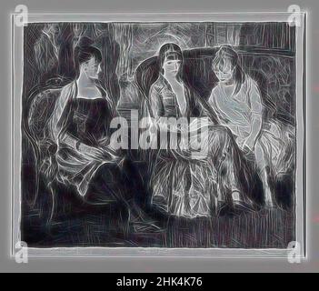 Inspiriert von Elsie, Emma und Marjorie, Second Stone, George Wesley Bellows, Amerikaner, 1882-1925, Lithograph auf dünnem grauem China-Papier, 1921, Blatt: 13 x 15 9/16 Zoll, 33 x 39,5 cm, 1921, 20th Jahrhundert, amerikanische, amerikanische Kunst, Blasebalg, Chair, Elsie, Elsie, Emma und Majorie, Zweiter Stein, Emma, Weibchen, neu erfunden von Artotop. Klassische Kunst neu erfunden mit einem modernen Twist. Design von warmen fröhlichen Leuchten der Helligkeit und Lichtstrahl Strahlkraft. Fotografie inspiriert von Surrealismus und Futurismus, umarmt dynamische Energie der modernen Technologie, Bewegung, Geschwindigkeit und Kultur zu revolutionieren Stockfoto