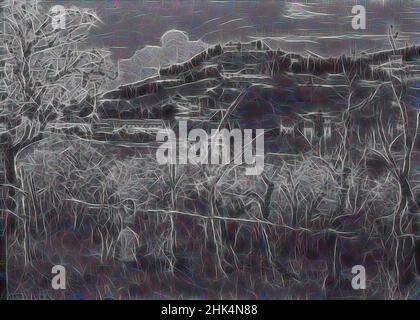 Inspiriert von View of the Hill, Fiesole, Vue du Coteau, Fiesole, Joseph Félix Bouchor, Französisch, 1853-1937, Öl auf Leinwand, Europa, n.d., 13 3/8 x 18 5/16 Zoll, 34 x 46,5 cm, Italien, neu erfunden von Artotop. Klassische Kunst neu erfunden mit einem modernen Twist. Design von warmen fröhlichen Leuchten der Helligkeit und Lichtstrahl Strahlkraft. Fotografie inspiriert von Surrealismus und Futurismus, umarmt dynamische Energie der modernen Technologie, Bewegung, Geschwindigkeit und Kultur zu revolutionieren Stockfoto