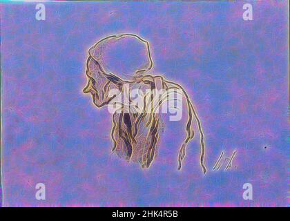 Inspiriert von Head of an Old Woman in Profile, Tête de vieille femme de Profil à gauche [recto]; Study of Heads, Étude de têtes [verso], Honoré Daumier, französisch, 1808-1879, Schwarze Kreide auf gewobeltem Papier, recto; schwarze Kreide und schwarze Tinte auf gewobeltem Papier, verso, Frankreich, Ende 1850s, Blatt: 5 1/8 x 7 Zoll, 13 x 17, neu erfunden von Artotop. Klassische Kunst neu erfunden mit einem modernen Twist. Design von warmen fröhlichen Leuchten der Helligkeit und Lichtstrahl Strahlkraft. Fotografie inspiriert von Surrealismus und Futurismus, umarmt dynamische Energie der modernen Technologie, Bewegung, Geschwindigkeit und Kultur zu revolutionieren Stockfoto