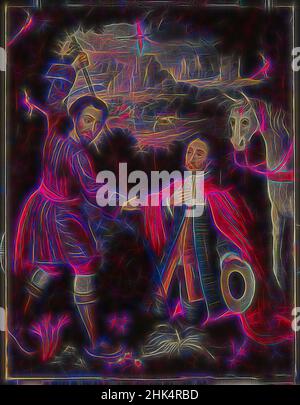 Inspiriert von Saint Isidore der Bauer, Öl auf Leinwand, ca. 1750, 31 1/8 x 24 1/4in., 79,1 x 61,6cm, Röntgen, neu erfunden von Artotop. Klassische Kunst neu erfunden mit einem modernen Twist. Design von warmen fröhlichen Leuchten der Helligkeit und Lichtstrahl Strahlkraft. Fotografie inspiriert von Surrealismus und Futurismus, umarmt dynamische Energie der modernen Technologie, Bewegung, Geschwindigkeit und Kultur zu revolutionieren Stockfoto