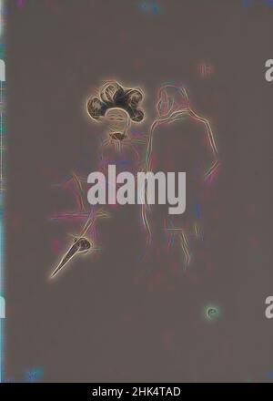 Inspiriert von Yahne et Antoine, dans l'age difficile, Henri de Toulouse-Lautrec, Französisch, 1864-1901, Lithographie auf Wove-Papier, 1895, 12 5/8 x 10 3/16 Zoll, 32 x 25,8 cm, neu erfunden von Artotop. Klassische Kunst neu erfunden mit einem modernen Twist. Design von warmen fröhlichen Leuchten der Helligkeit und Lichtstrahl Strahlkraft. Fotografie inspiriert von Surrealismus und Futurismus, umarmt dynamische Energie der modernen Technologie, Bewegung, Geschwindigkeit und Kultur zu revolutionieren Stockfoto