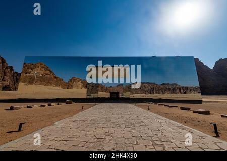 Maraya Concert Hall, Al Ula, Königreich Saudi-Arabien, Naher Osten Stockfoto