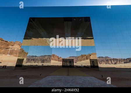 Maraya Concert Hall, Al Ula, Königreich Saudi-Arabien, Naher Osten Stockfoto