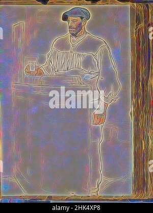 Inspiriert von Spanish Sketch Mounted in Scrap Book, Edward Penfield, Amerikaner, 1866-1925, Graphit und Aquarell auf Papier Mounted in Scrap Book, ca. 1911, Blatt: 11 1/2 x 7 7/8 Zoll, 29,2 x 20 cm, neu gestaltet von Artotop. Klassische Kunst neu erfunden mit einem modernen Twist. Design von warmen fröhlichen Leuchten der Helligkeit und Lichtstrahl Strahlkraft. Fotografie inspiriert von Surrealismus und Futurismus, umarmt dynamische Energie der modernen Technologie, Bewegung, Geschwindigkeit und Kultur zu revolutionieren Stockfoto